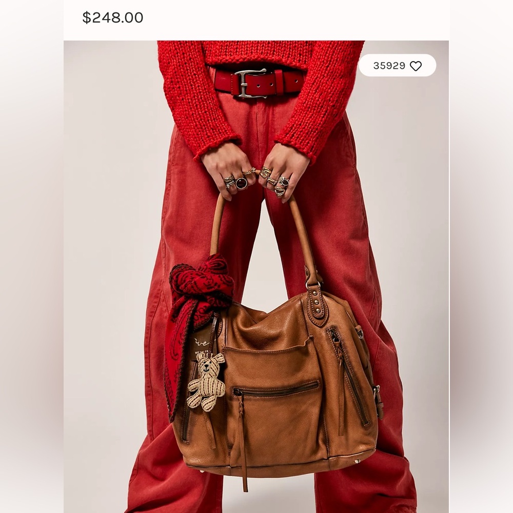 Free People Brown Shoulder Bag